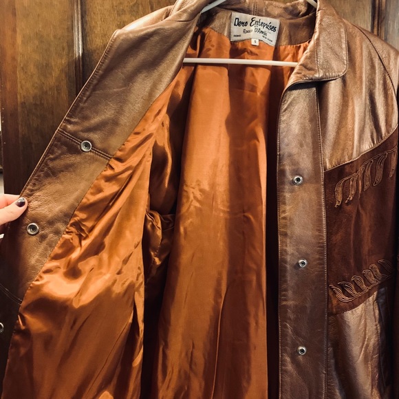 Vintage Bronze Leather Jacket - Picture 3 of 4